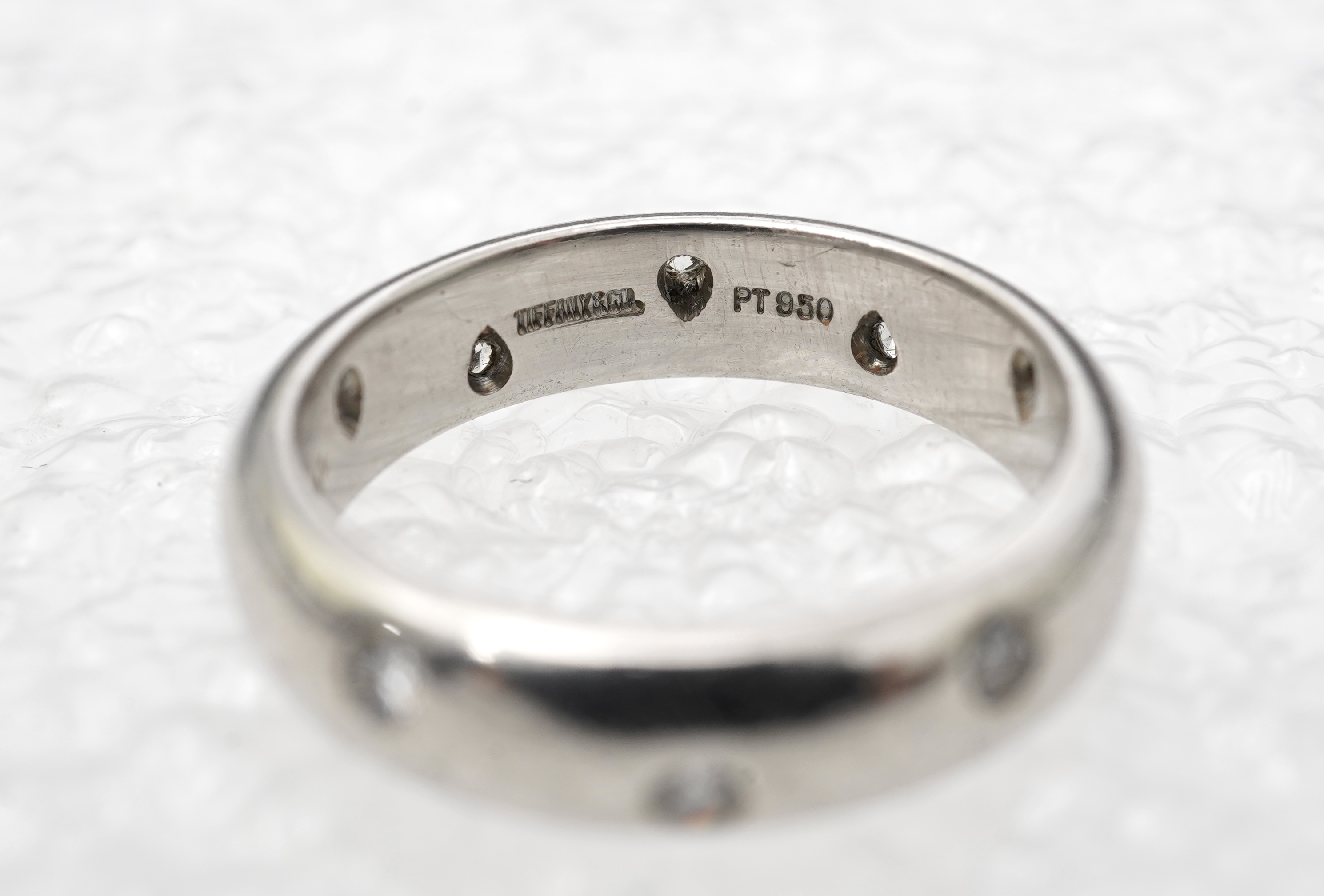 Tiffany & Co., a platinum and diamond ring